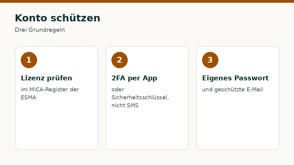 Konto schützen